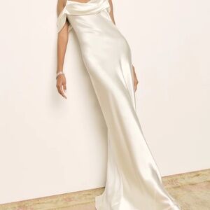 [BRAND NEW W/ TAGS, HUGE DISCOUNT] 100% Silk Reformation Rhonda White Dress